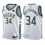 Camiseta Nino Bucks Giannis Antetokounmpo Association 2017-18 Bl