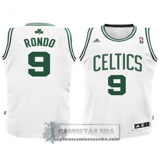 Camiseta Nino Celtics Rondo Blanco