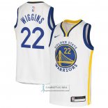 Camiseta Nino Golden State Warriors Andrew Wiggins NO 22 Association Blanco