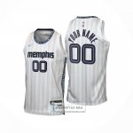 Camiseta Nino Memphis Grizzlies Personalizada Ciudad 2025-26 Blanco