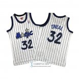Camiseta Nino Orlando Magic Shaquille O'Neal NO 32 Mitchell & Ness 1993-94 Blanco