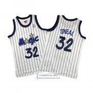 Camiseta Nino Orlando Magic Shaquille O'Neal NO 32 Mitchell & Ness 1993-94 Blanco