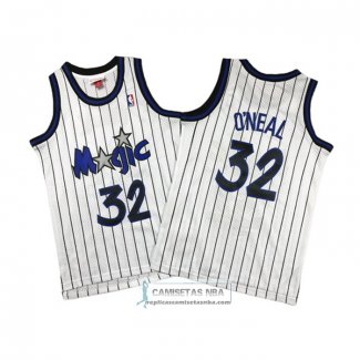 Camiseta Nino Orlando Magic Shaquille O'Neal NO 32 Mitchell & Ness 1993-94 Blanco