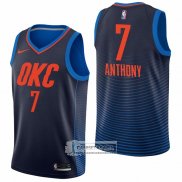 Camiseta Oklahoma City Thunder Carmelo Anthony NO 7 Statement Azul