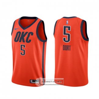 Camiseta Oklahoma City Thunder Luguentz Dort Earned 2020 Naranja