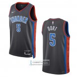 Camiseta Oklahoma City Thunder Luguentz Dort NO 5 Ciudad 2022-23 Gris