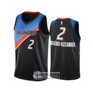 Camiseta Oklahoma City Thunder Shai-Gilgeous Alexander- Ciudad 2020-21 Negro
