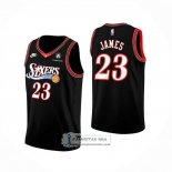 Camiseta Philadelphia 76ers Lebron James NO 23 Classia 2025-26 Negro