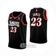 Camiseta Philadelphia 76ers Lebron James NO 23 Classia 2025-26 Negro