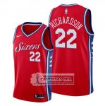 Camiseta Philadelphia 76ers Malachi Richardson Statement Rojo