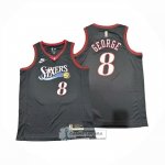 Camiseta Philadelphia 76ers Paul George NO 8 Classic 2025-26 Negro