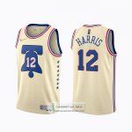 Camiseta Philadelphia 76ers Tobias Harris Earned 2020-21 Crema