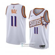 Camiseta Phoenix Suns Bol Bol NO 11 Association 2023-24 Blanco