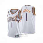 Camiseta Phoenix Suns Devin Booker NO 1 Association 2024-25 Blanco
