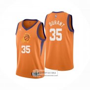 Camiseta Phoenix Suns Kevin Durant NO 35 Statement 2021 Naranja