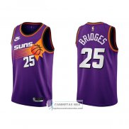 Camiseta Phoenix Suns Mikal Bridges NO 25 Classic 2022-23 Violeta