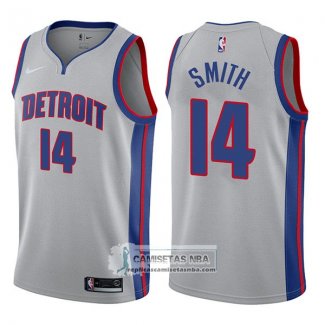 Camiseta Pistons Ish Smith Statement 2017-18 Gris