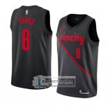 Camiseta Portland Trail Blazers Jaylen Hoard Ciudad 2019 Negro