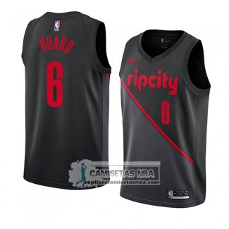 Camiseta Portland Trail Blazers Jaylen Hoard Ciudad 2019 Negro