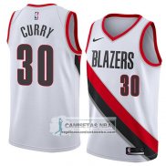 Camiseta Portland Trail Blazers Seth Curry Statement 2018 Blanco