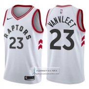 Camiseta Raptors 2017-18 Rojo Vanvleet Association 2017-18 Blanc