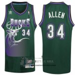 Camiseta Retro Bucks Allen Verde