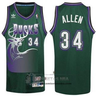 Camiseta Retro Bucks Allen Verde