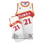 Camiseta Retro Hawks Wilkins Blanco