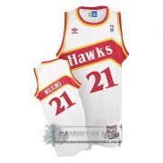 Camiseta Retro Hawks Wilkins Blanco