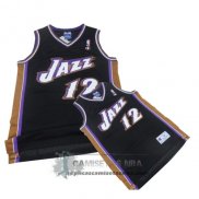 Camiseta Retro Jazz Stockton Negro