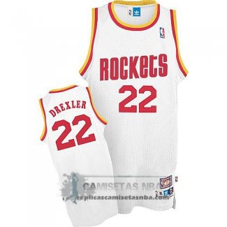 Camiseta Retro Rockets Drexler Blanco