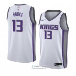 Camiseta Sacramento Kings Alec Burks Association 2018 Blanco