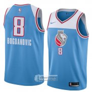 Camiseta Sacramento Kings Bogdan Bogdanovic Ciudad 2018 Azul