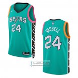 Camiseta San Antonio Spurs Devin Vassell NO 24 Ciudad 2022-23 Verde