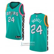 Camiseta San Antonio Spurs Devin Vassell NO 24 Ciudad 2022-23 Verde