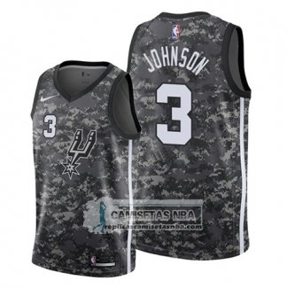 Camiseta San Antonio Spurs Keldon Johnson Ciudad 2019-20 Camuflaje