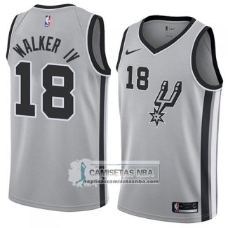 Camiseta San Antonio Spurs Lonnie Walker Iv Statement 2018 Gris