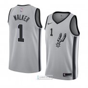 Camiseta San Antonio Spurs Lonnie Walker Statement 2018 Gris2