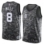 Camiseta San Antonio Spurs Patty Mills Ciudad 2018 Gris