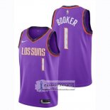 Camiseta Suns Devin Booker Ciudad 2018-19 Violeta