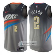 Camiseta Thunder Raymond Felton Ciudad 2017-18 Gris