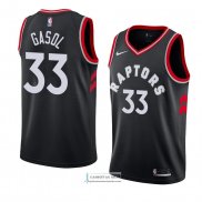 Camiseta Toronto Raptors Marc Gasol Statement 2018 Negro