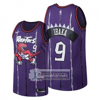 Camiseta Toronto Raptors Serge Ibaka Classic Edition Violeta