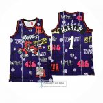 Camiseta Toronto Raptors Tracy McGrady NO 1 Mitchell & Ness 1998-99 Violeta1