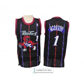 Camiseta Toronto Raptors Tracy Mcgrady Hardwood Classics Negro