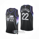 Camiseta Utah Jazz Darryn Peterson NO 22 Statement 2025-26 Negro