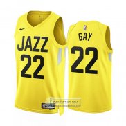 Camiseta Utah Jazz Rudy Gay NO 22 Icon 2022-23 Amarillo