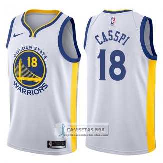 Camiseta Warriors Omri Casspi Association 2017-18 Blanco