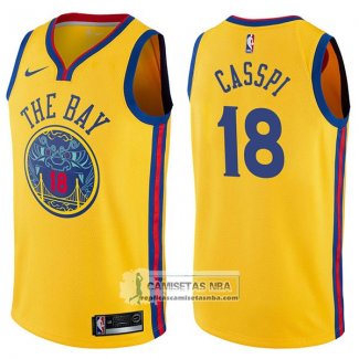 Camiseta Warriors Omri Casspi Chinese Heritage Ciudad 2017-18 Or