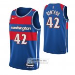 Camiseta Washington Wizards Davis Bertans NO 42 Ciudad 2021-22 Azul